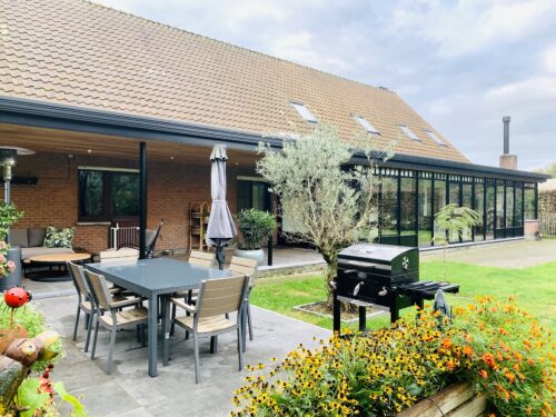 | Realisatie 3 - Moderne veranda met groendak Bulkmans Reet
